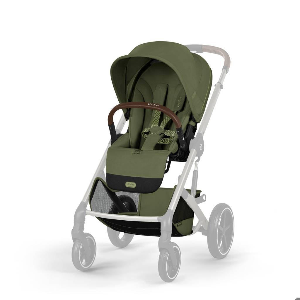 Cybex® Balios S Lux Stroller with Fold Cot 2-in-1 Moss Green (Taupe Frame)