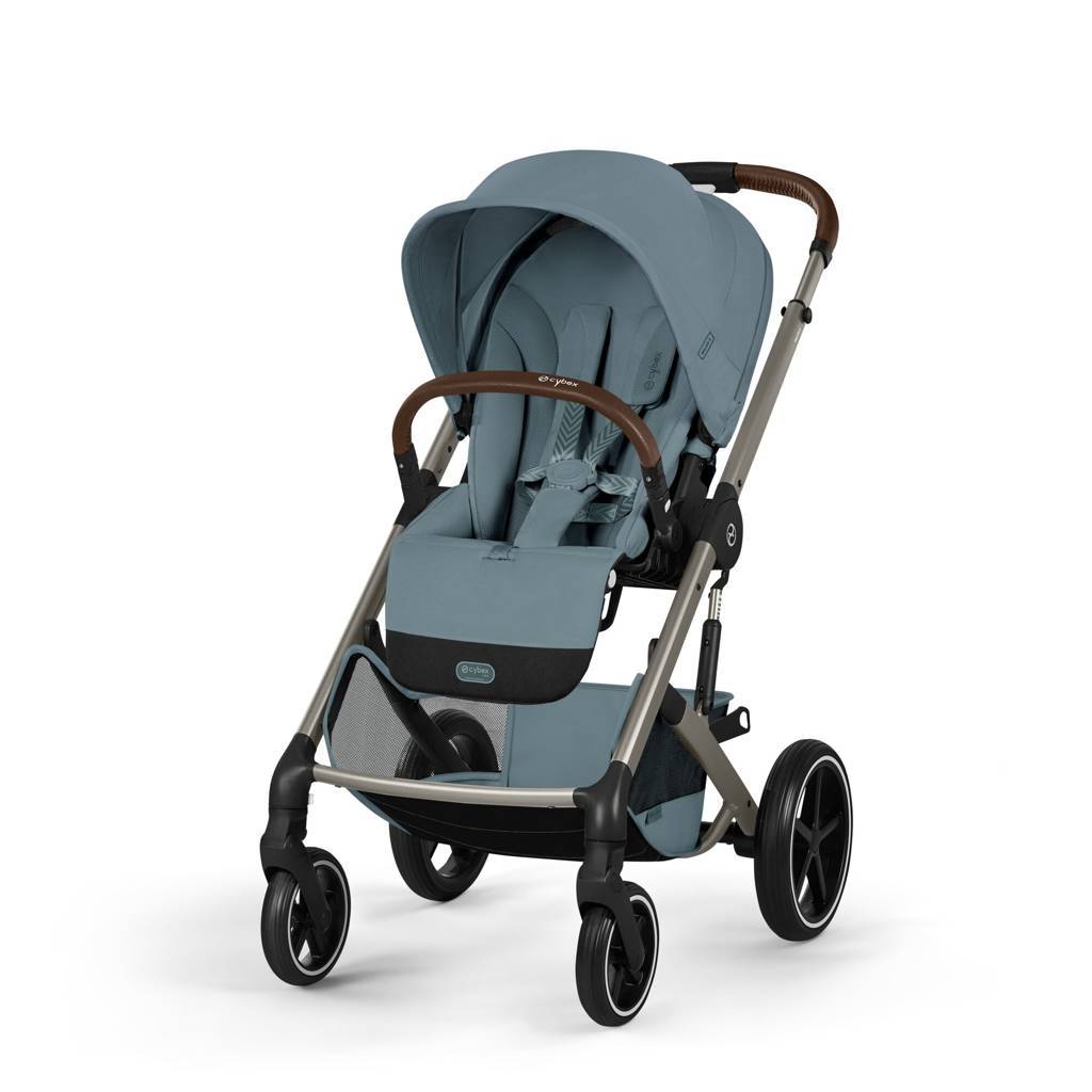 Cybex® Balios S Lux Stroller with Fold Cot 2-in-1 Stormy Blue (Taupe Frame)