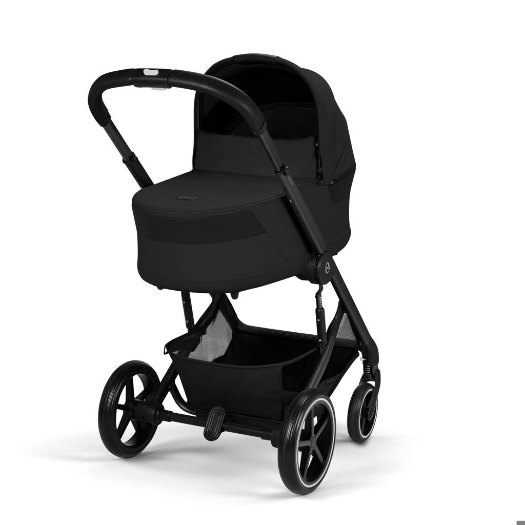 Cybex® Balios™ S Lux 2-in-1 Stroller with Cot S Lux Moon Black (Black Frame)