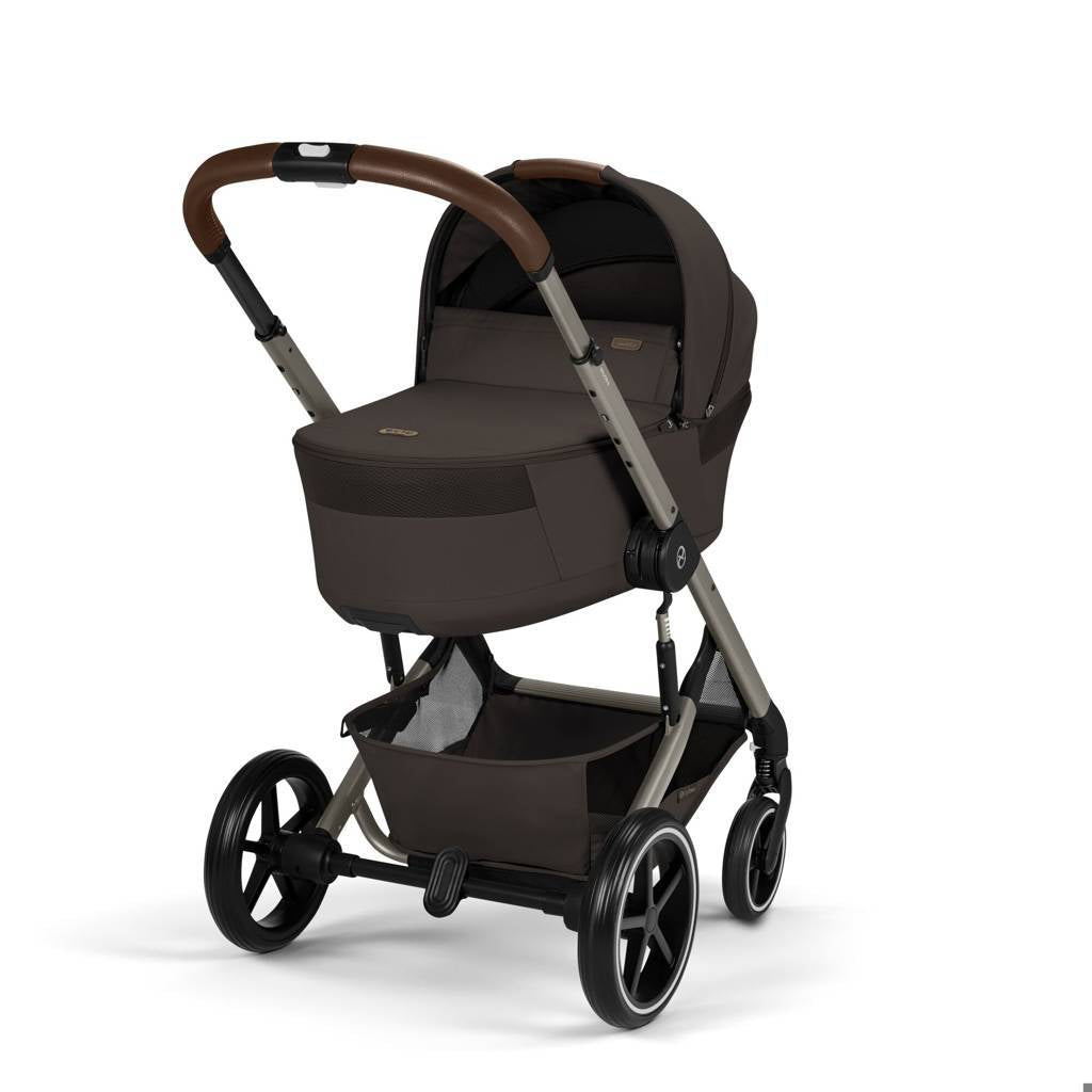 Cybex® Balios S Lux Stroller with Fold Cot 2-in-1 Chocolate Brown (Taupe Frame)