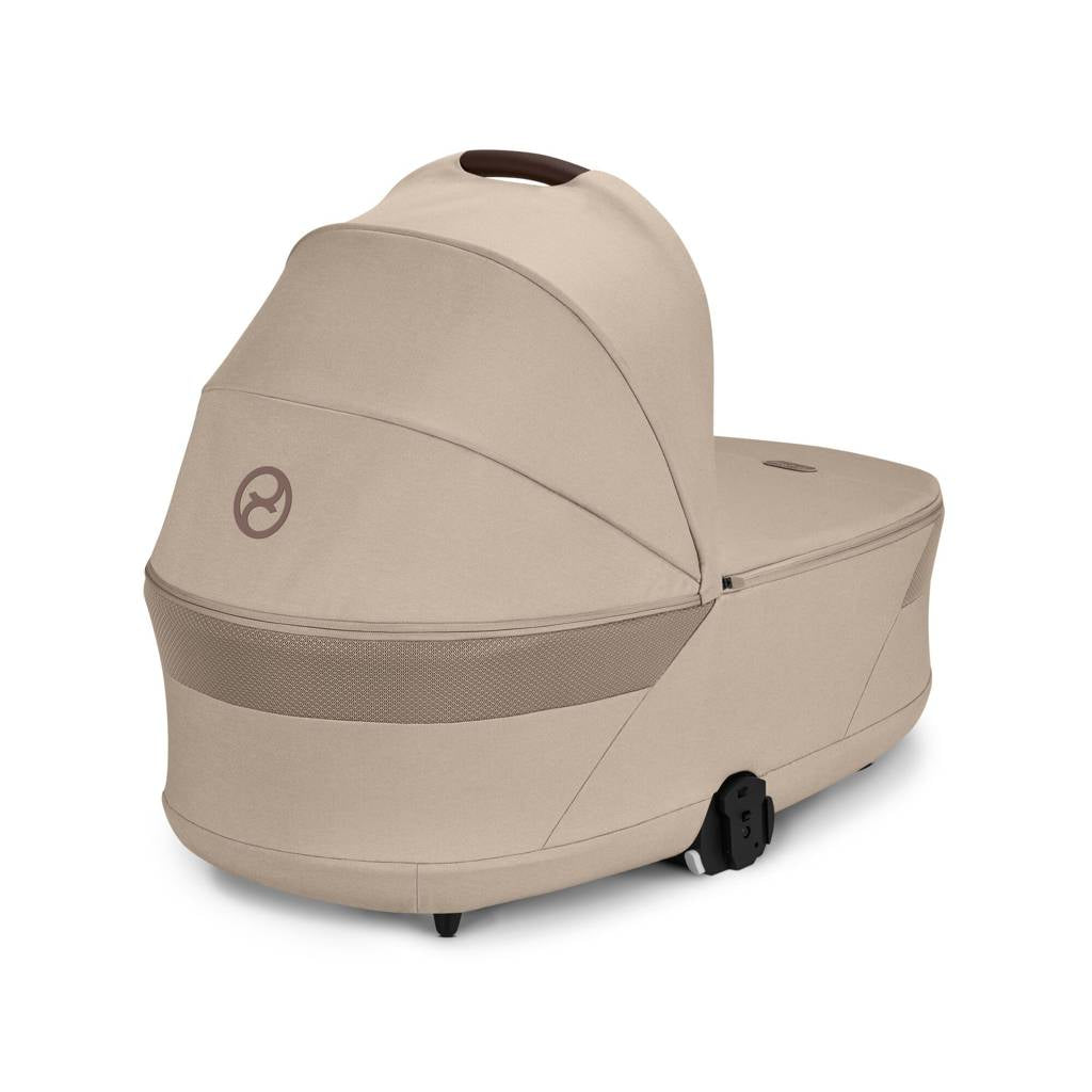 Cybex® Balios™ S Lux 2-in-1 Stroller with Cot S Lux Almond Beige (Taupe Frame)