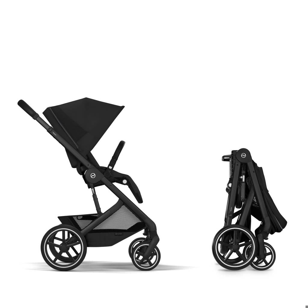 Cybex® Balios™ S Lux 2-in-1 Stroller with Cot S Lux Moon Black (Black Frame)