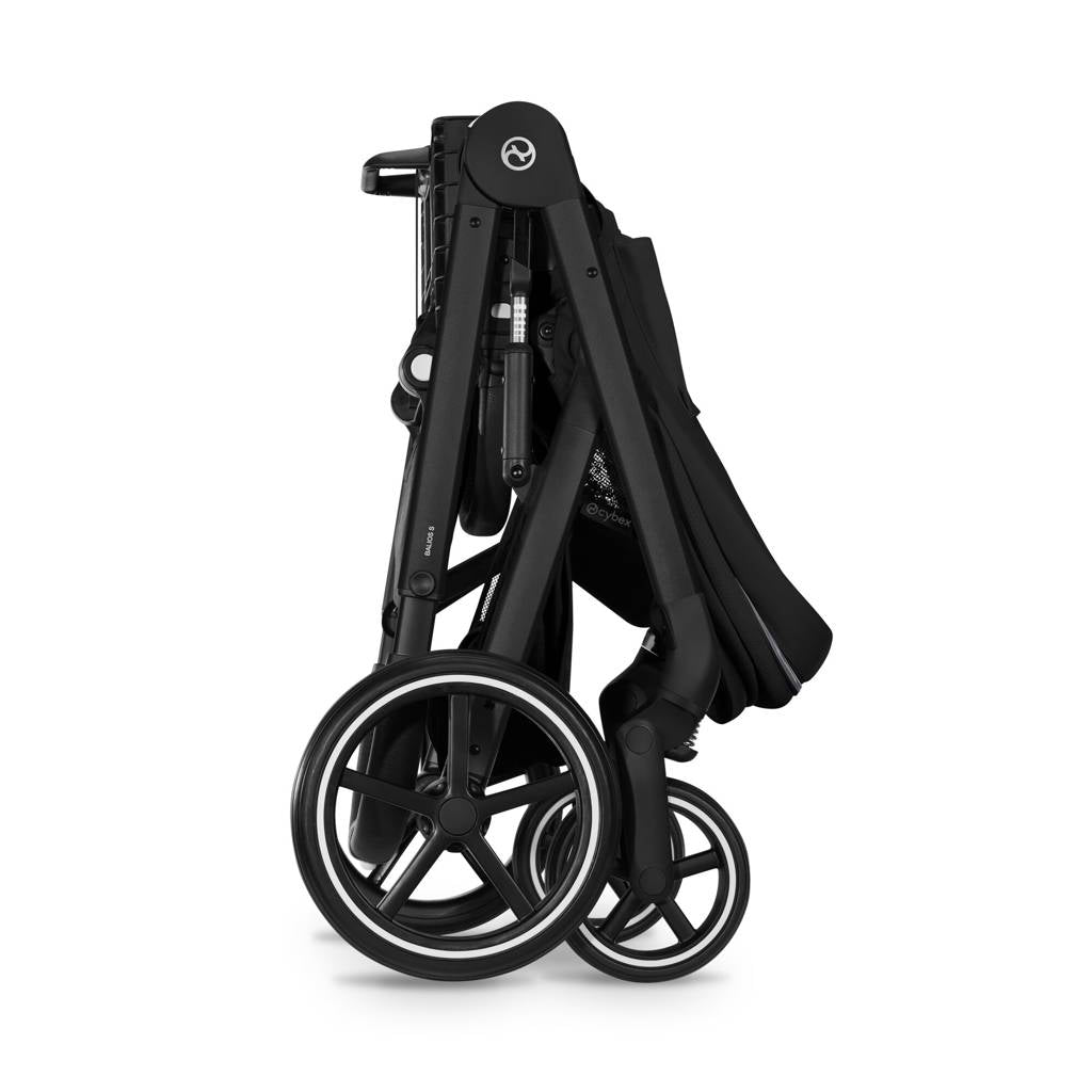 Cybex® Balios™ S Lux 2-in-1 Stroller with Cot S Lux Moon Black (Black Frame)