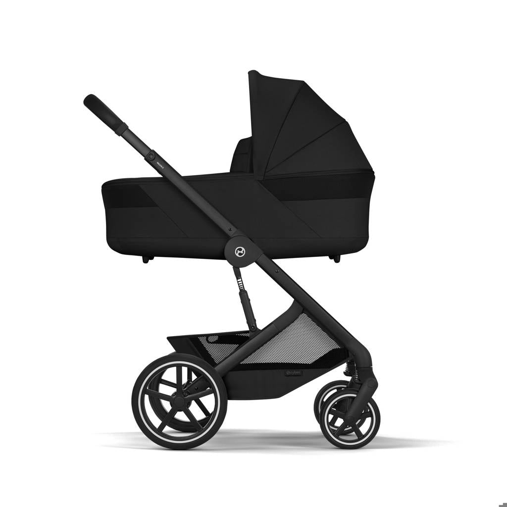 Cybex® Balios™ S Lux 2-in-1 Stroller with Cot S Lux Moon Black (Black Frame)