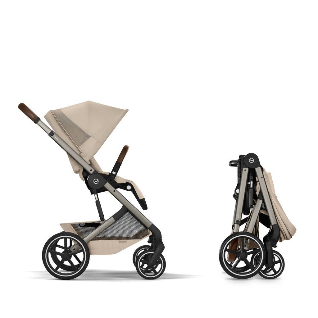 Cybex® Balios™ S Lux Stroller Almond Beige (Taupe Frame)