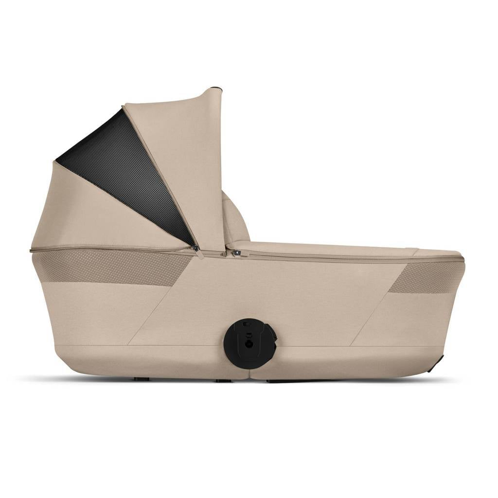 Cybex® Balios S Lux Stroller with Fold Cot 2-in-1 Almond Beige (Taupe Frame)
