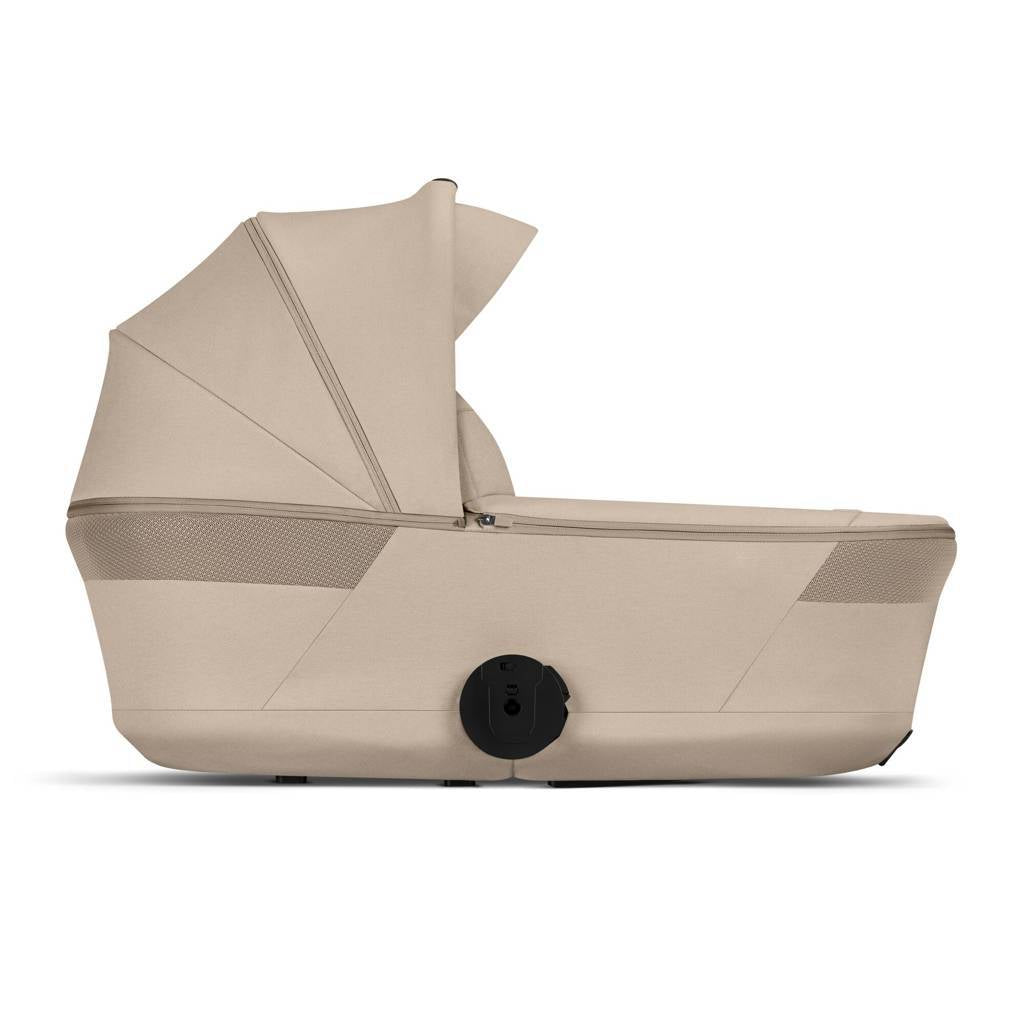 Cybex® Balios S Lux Stroller with Fold Cot 2-in-1 Almond Beige (Taupe Frame)