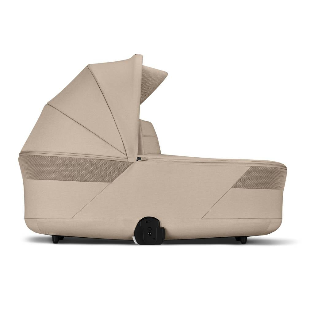 Cybex® Balios™ S Lux 2-in-1 Stroller with Cot S Lux Almond Beige (Taupe Frame)
