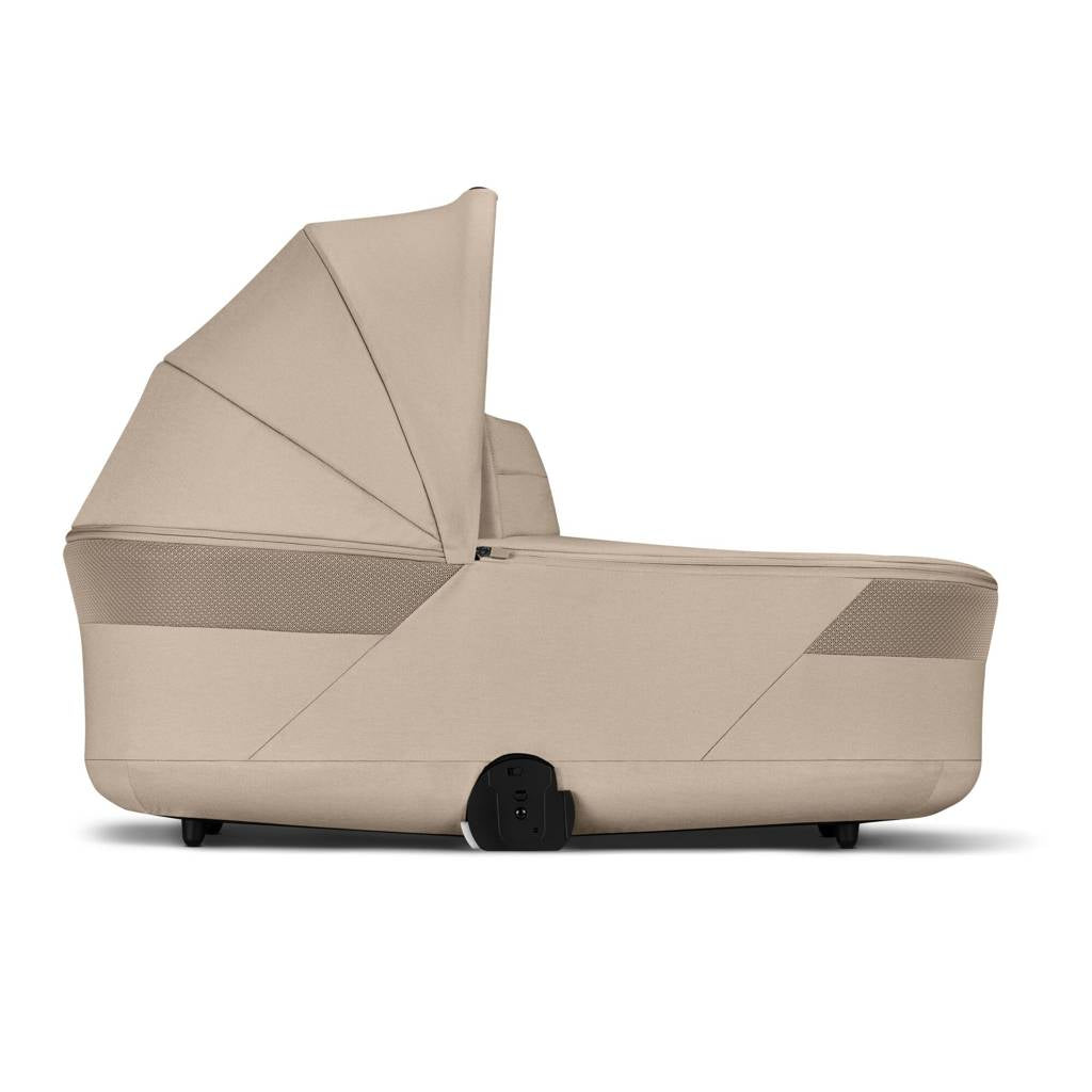 Cybex® Balios™ S Lux 2-in-1 Stroller with Cot S Lux Almond Beige (Taupe Frame)