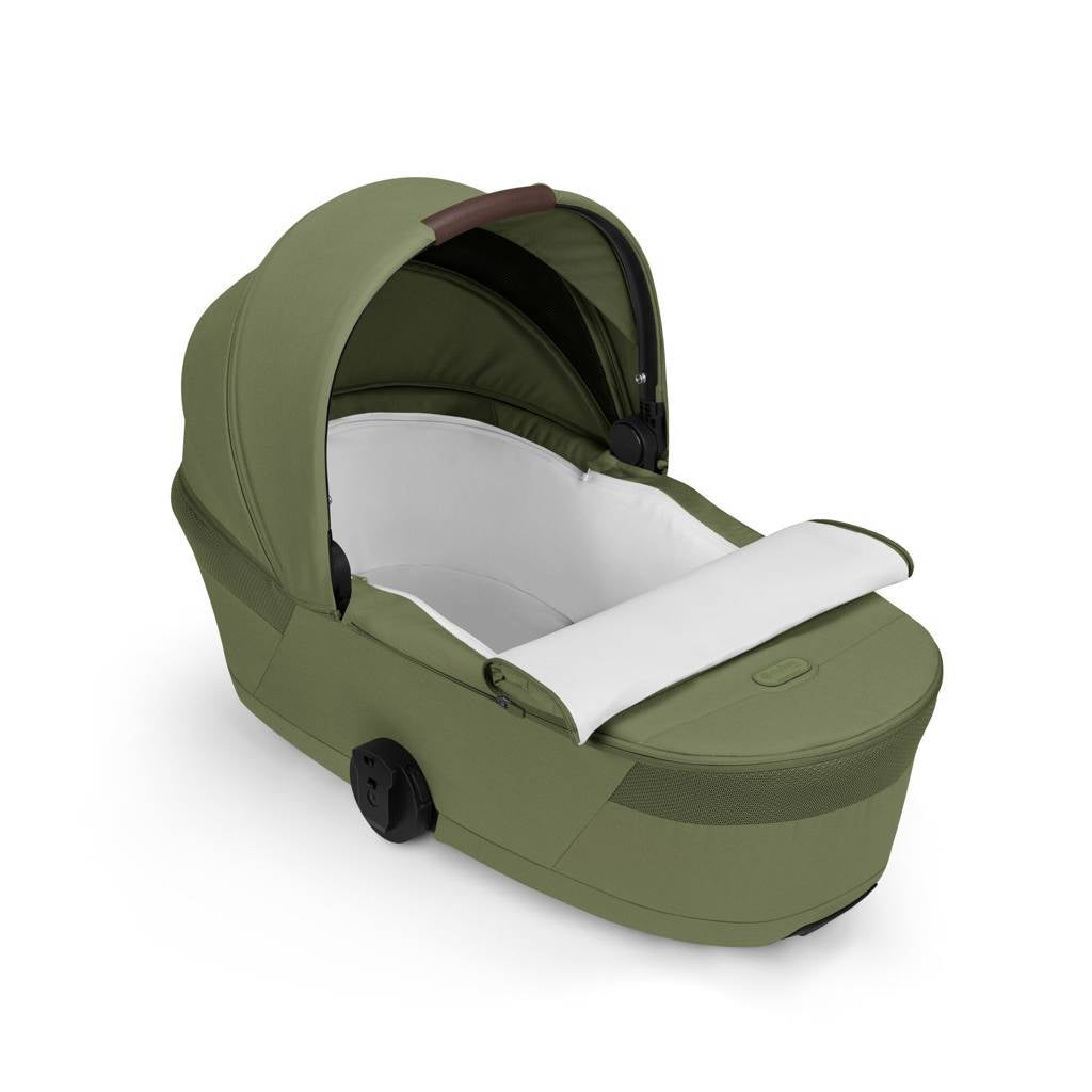 Cybex® Balios S Lux Stroller with Fold Cot 2-in-1 Moss Green (Taupe Frame)