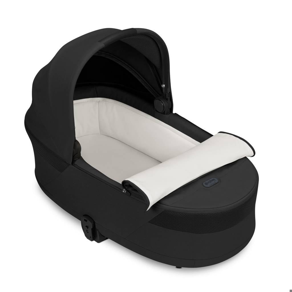 Cybex® Balios™ S Lux 2-in-1 Stroller with Cot S Lux Moon Black (Black Frame)