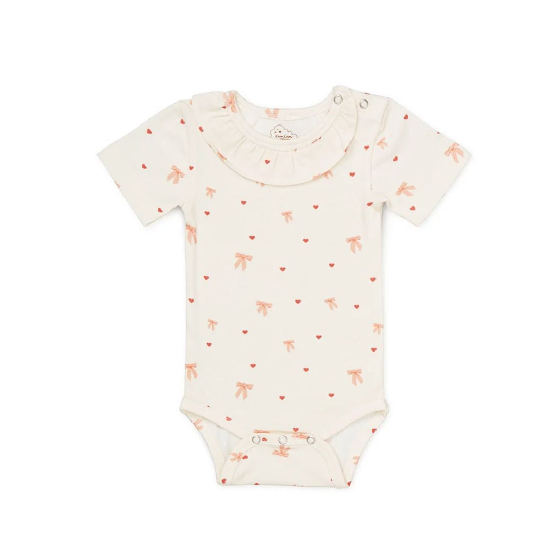 CamCam® Body mit kurzen Ärmeln Olivia GOTS Bows