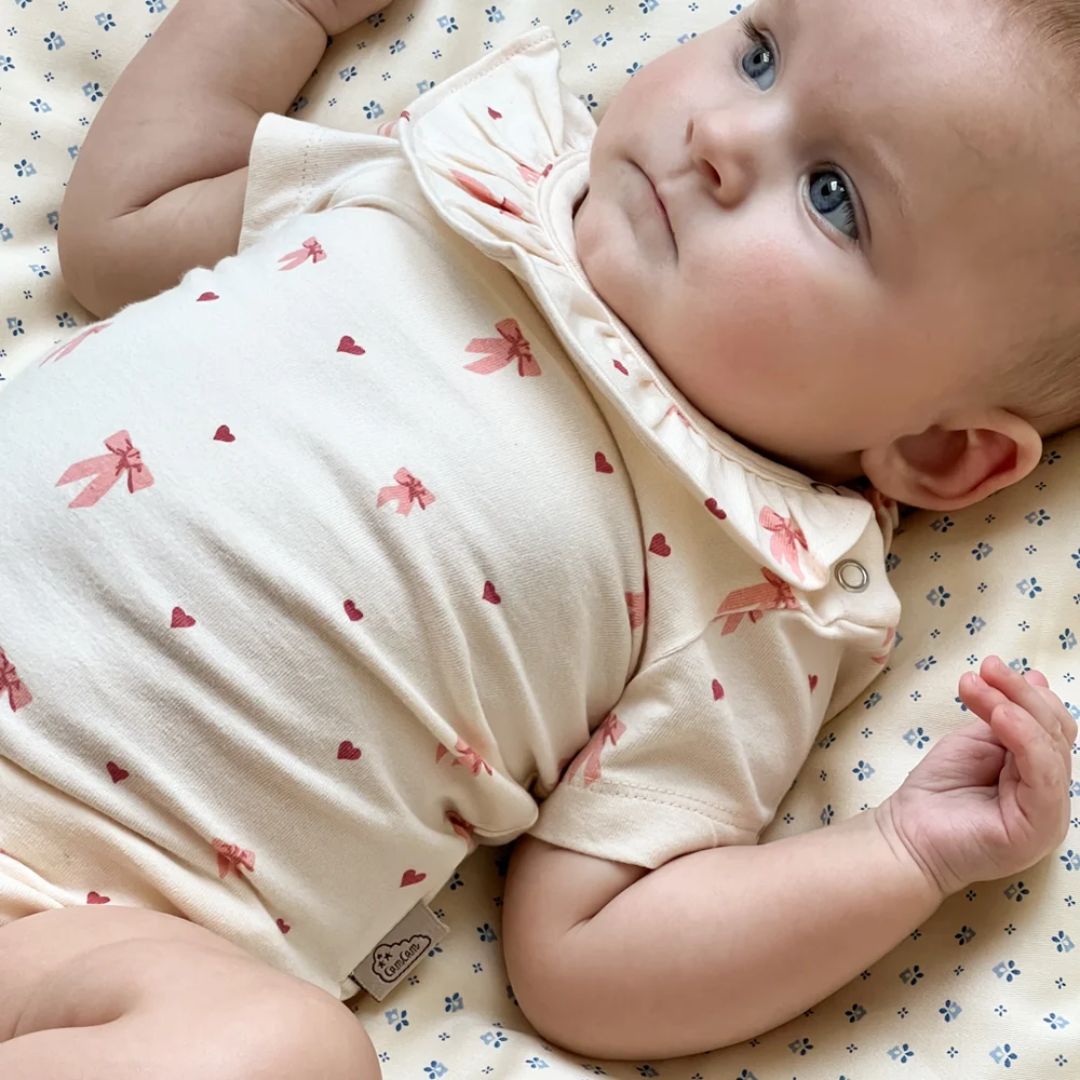 CamCam® Body mit kurzen Ärmeln Olivia GOTS Bows