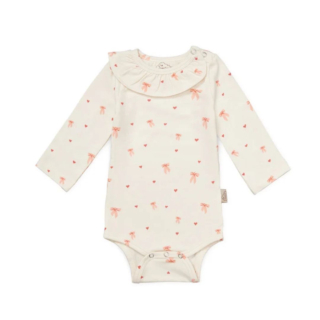 CamCam® Body s dlouhým rukávem GOTS Holly Bows