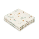 Cam Cam Copenhagen® Muslin Cloth Printed 2-pack 70x70 GOTS Woodland