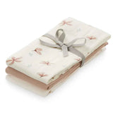 CamCam® Couches Tetra GOTS Mix Windflower Creme & Dusty Rose & Powder 3 pièces 70x70