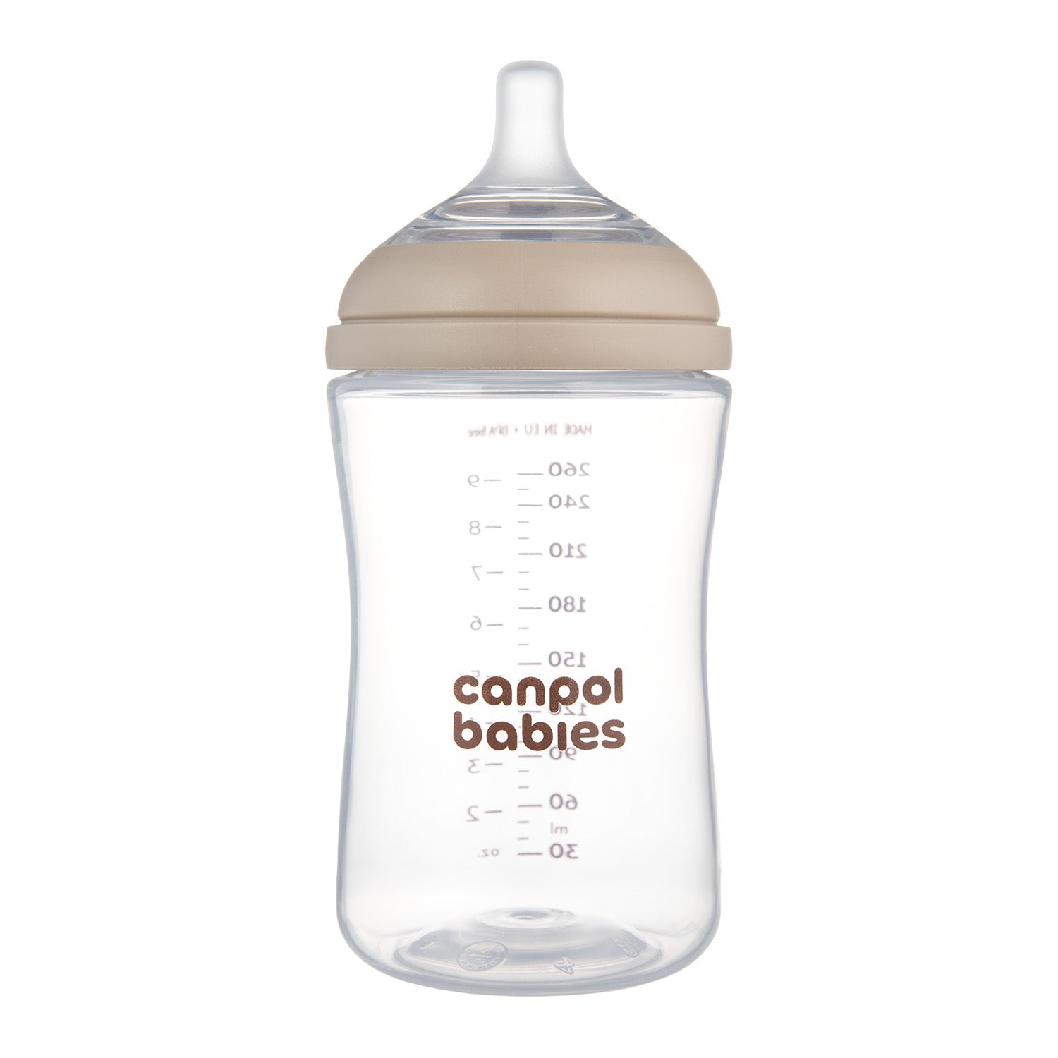 Canpol babies® Anti-colic bottle with dual-flow teat Natural Shape 260ml