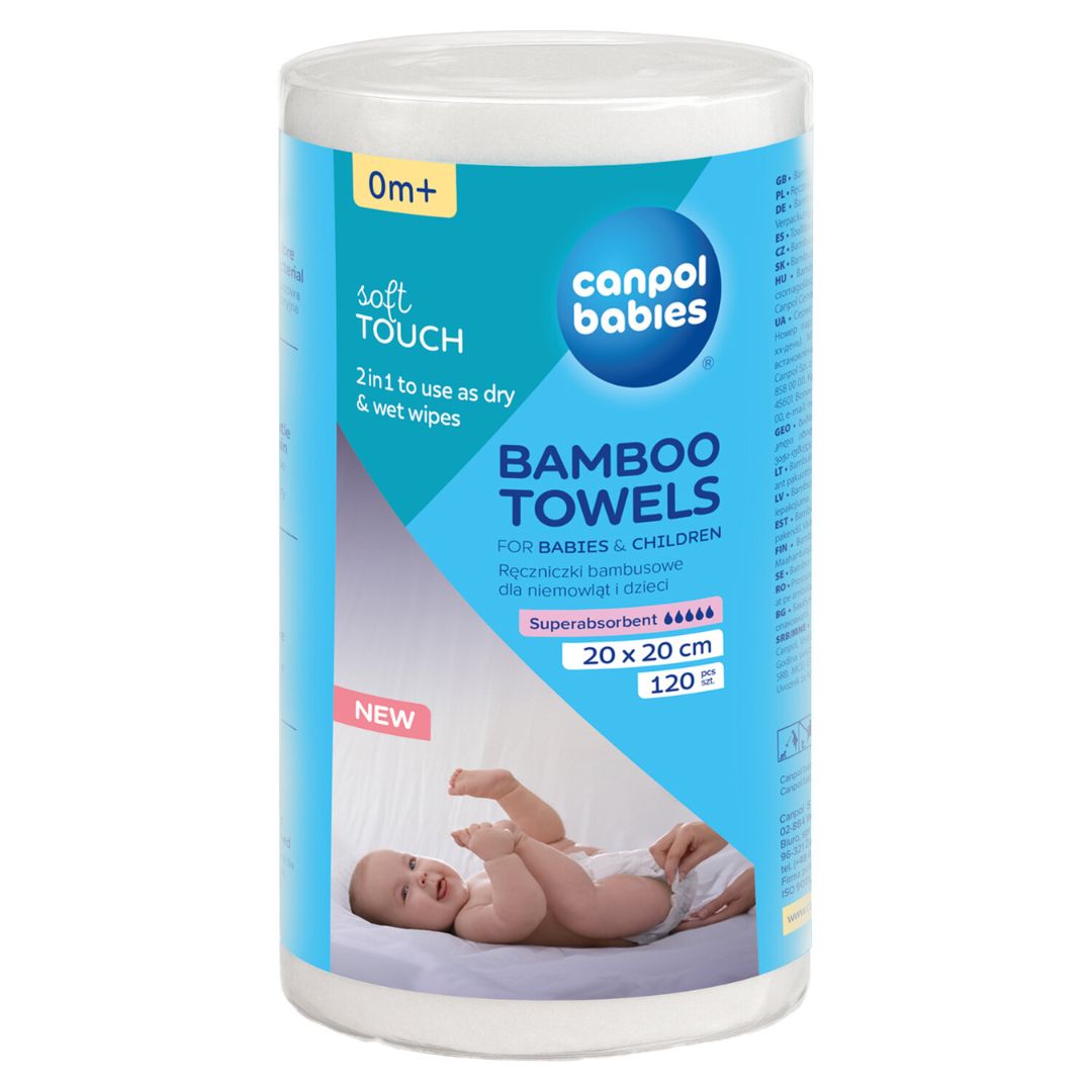 Canpol babies® Bambusove maramice za bebe i djecu 120 kom