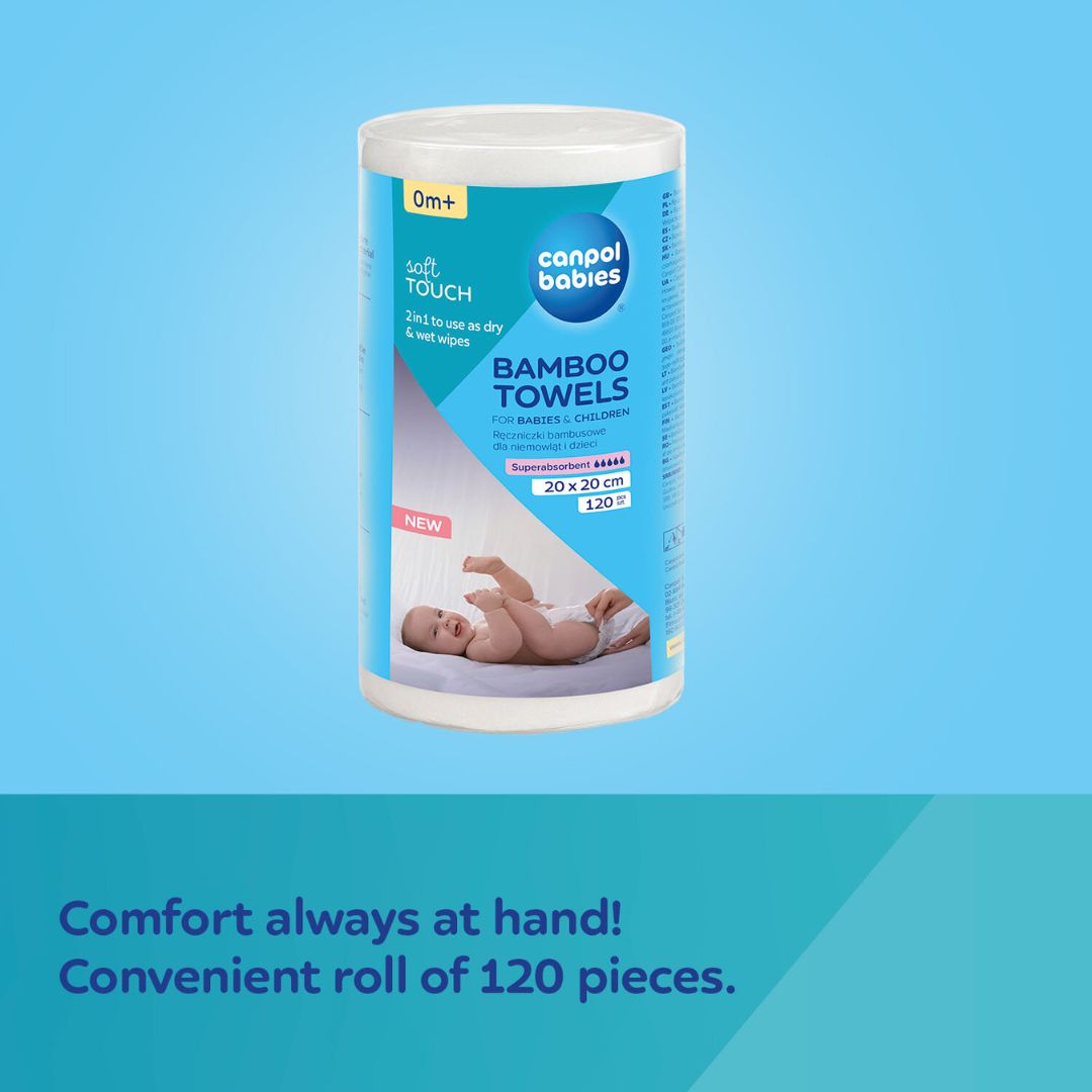 Canpol babies® Bambusove maramice za bebe i djecu 120 kom