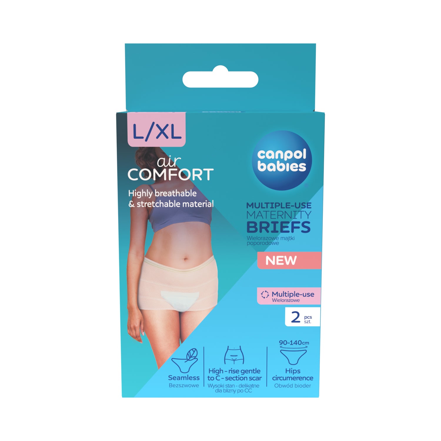 Canpol babies® Culotte postpartum en filet réutilisable L/XL 2 pcs