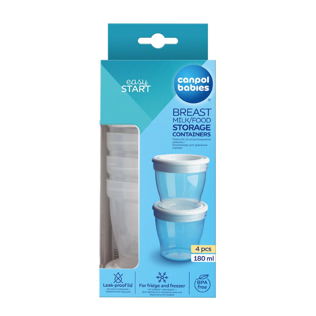 Canpol babies® Posude za pohranu mlijeka i hrane 4 kom 180 ml