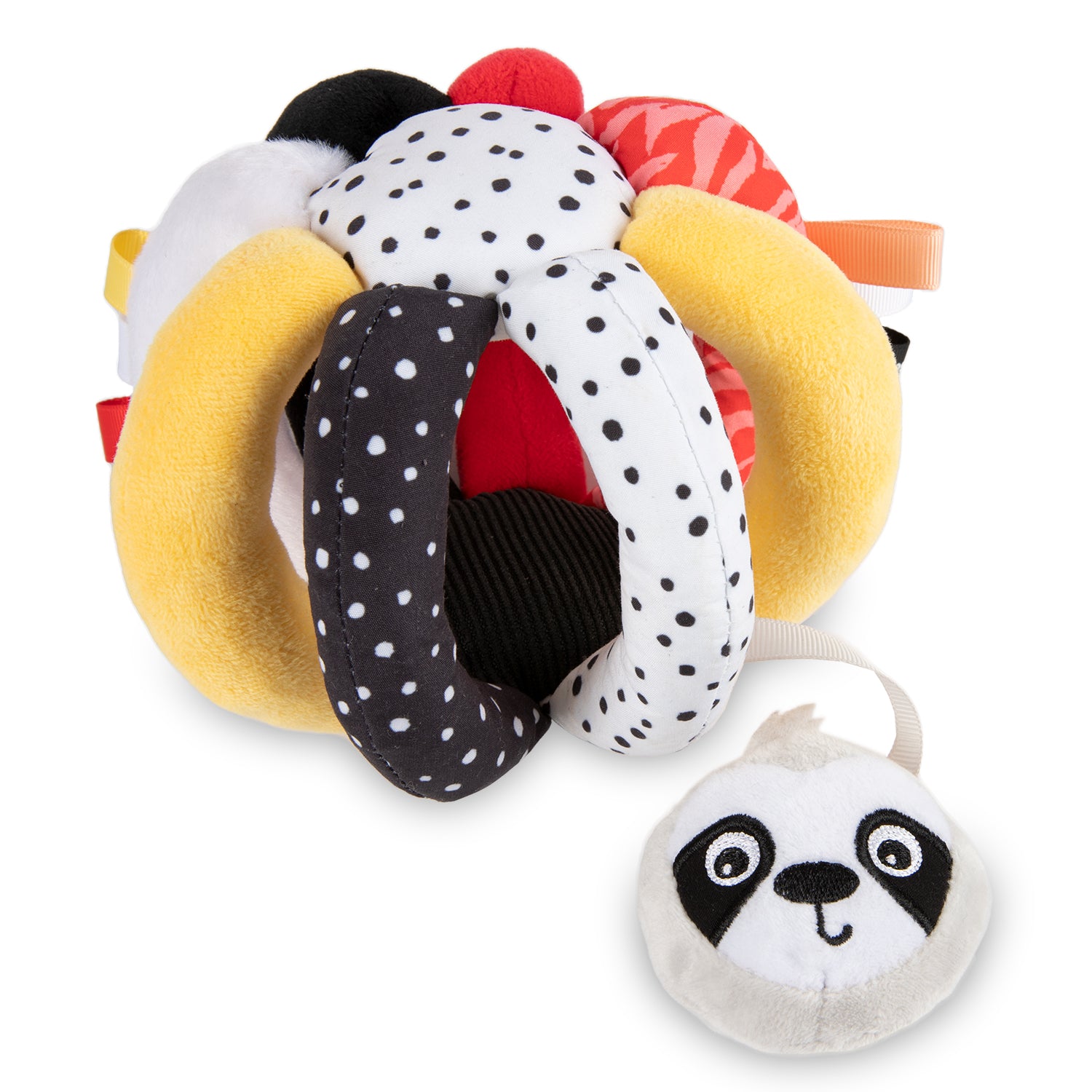 Canpol babies® Pallina morbida sensoriale con sonaglio e squittio BabiesBoo