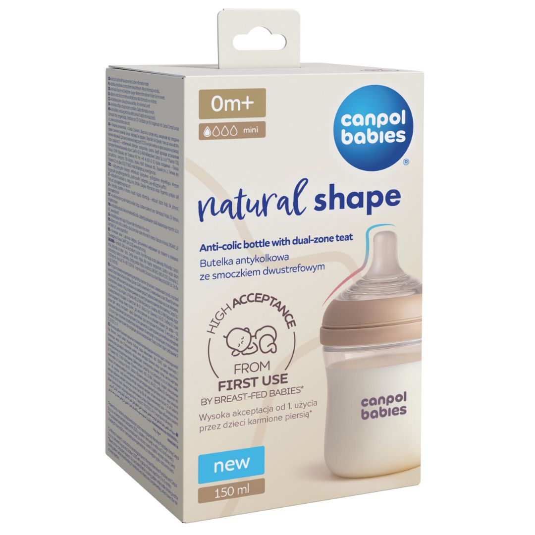 Canpol babies® Biberon Natural Shape 150 ml 2 pcs