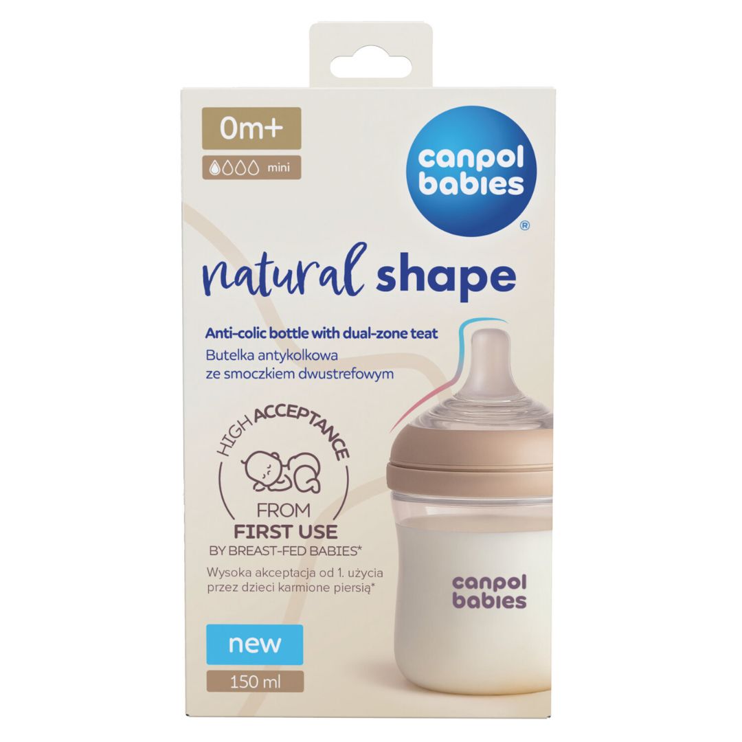 Canpol babies® Biberon Natural Shape 150 ml 2 pcs