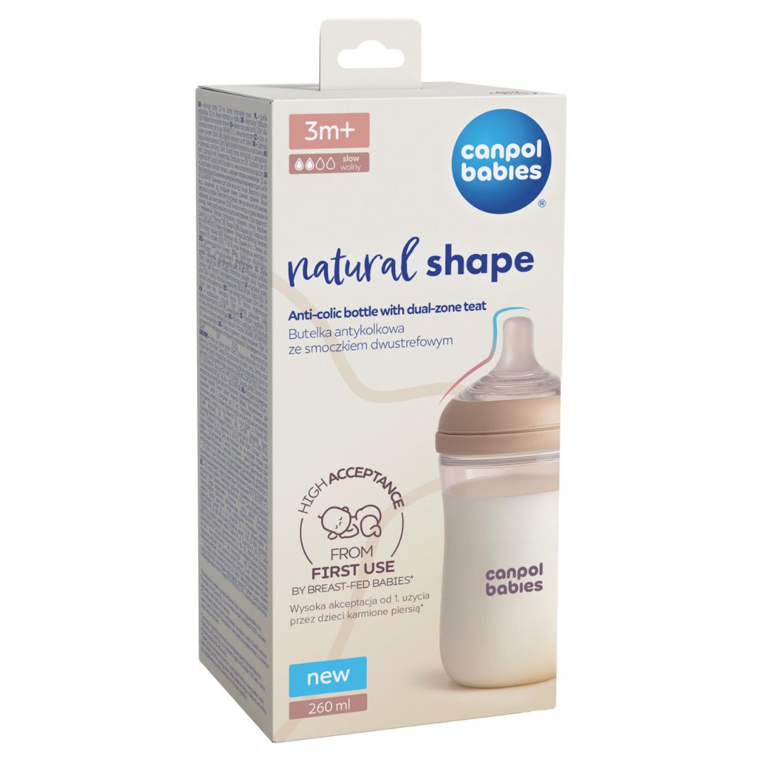 Canpol babies® Biberon Natural Shape 260 ml 2 pcs