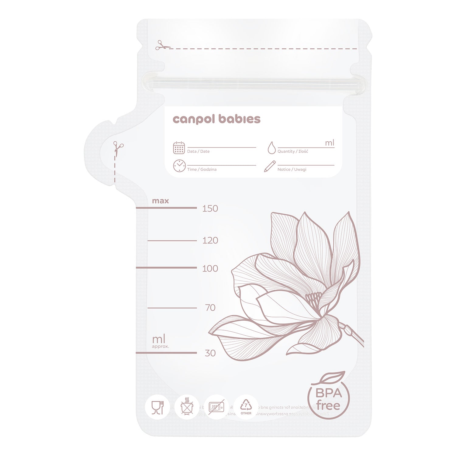 Canpol babies® Breast milk storage bags 150ml 25 pcs