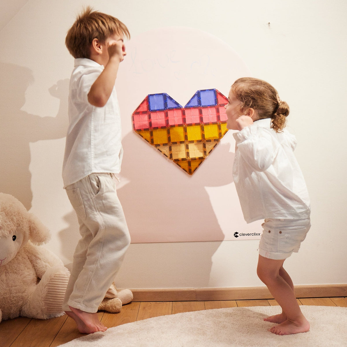 Cleverclixx® Magnetic Wall Sticker 95x75 cm Dream Pink