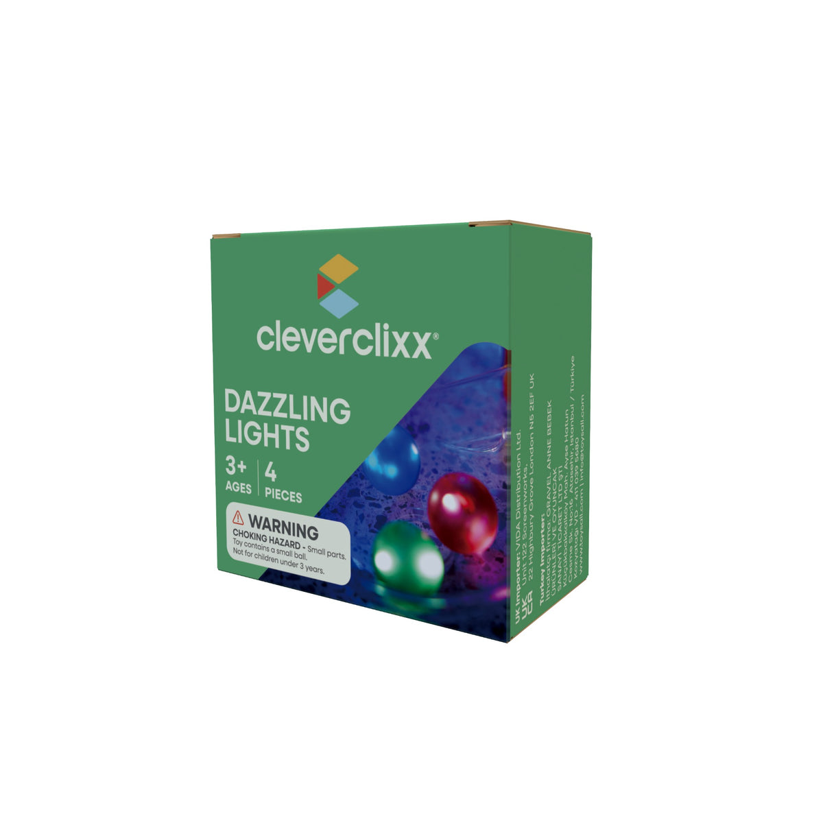 Cleverclixx® Glowing Balls 4 pack