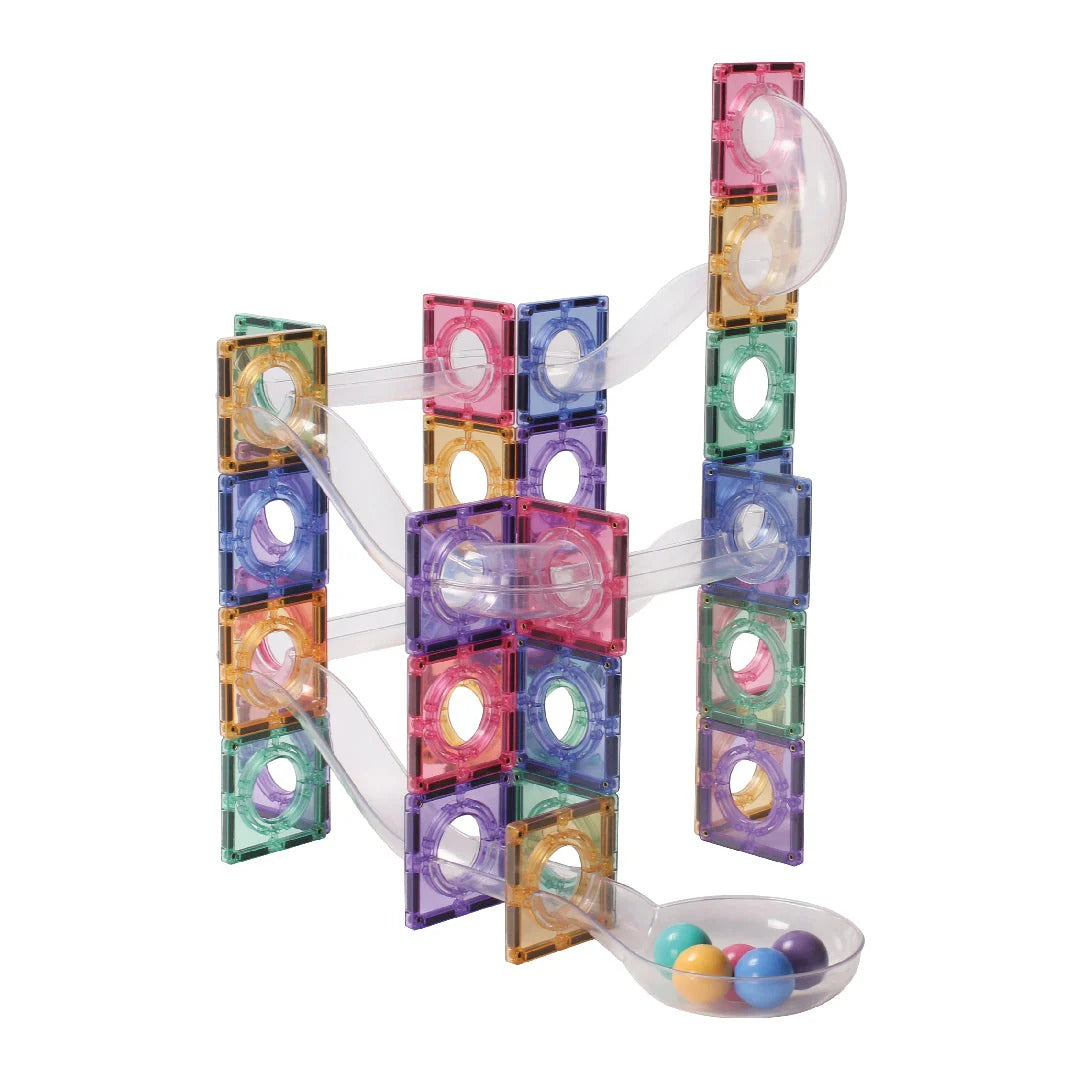 Cleverclixx® Magnetne ploščice Ball Run Clever Pack Pastel 110 kos Cleverclixx