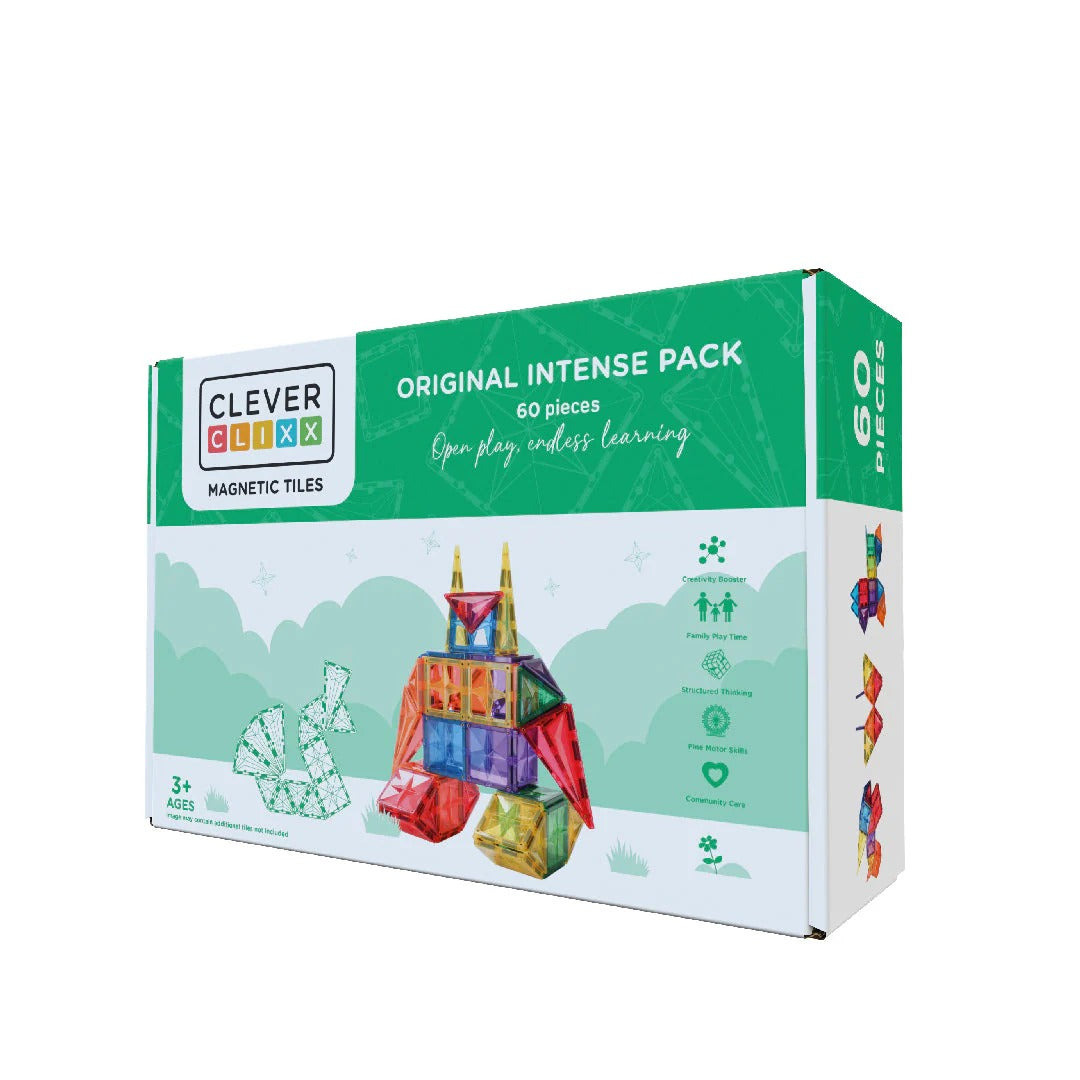 Cleverclixx® Magnetne ploščice Original Pack Intense 60 kos Cleverclixx