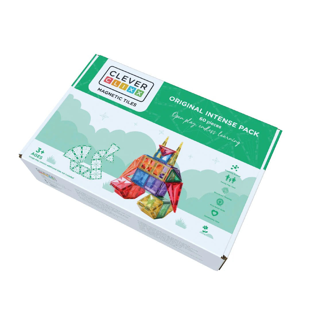 Cleverclixx® Magnetne ploščice Original Pack Intense 60 kos Cleverclixx