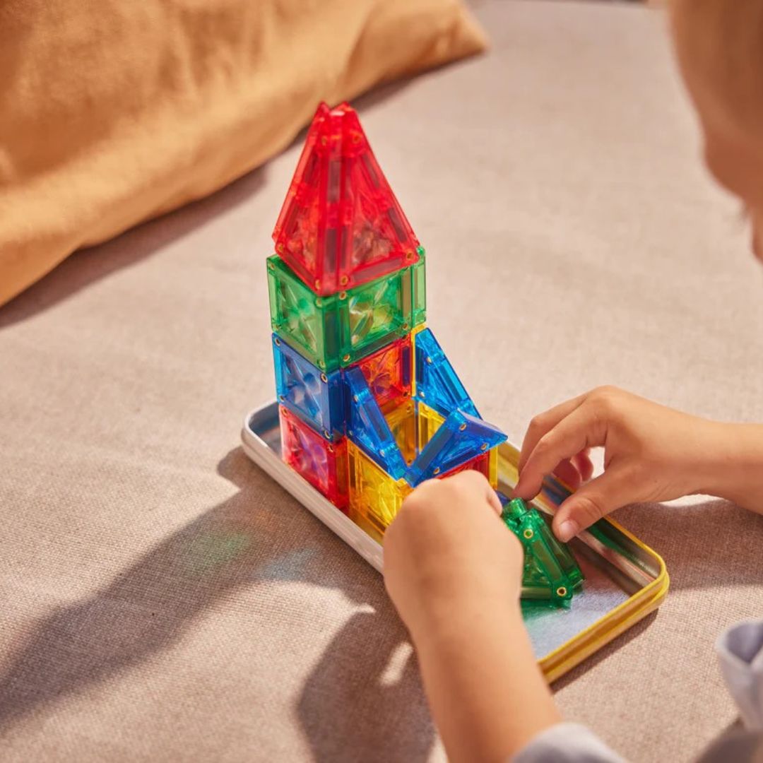 Cleverclixx® Magnetne ploščice Mini Tiles Pack Intense 28 kos Cleverclixx