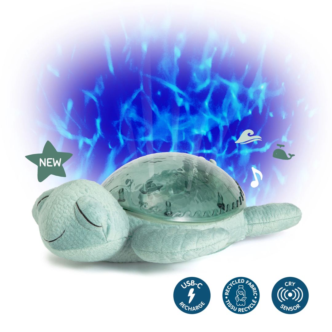 Cloud B® Nočna lučka z melodijo Tranquil Turtle™ Green Cloud B