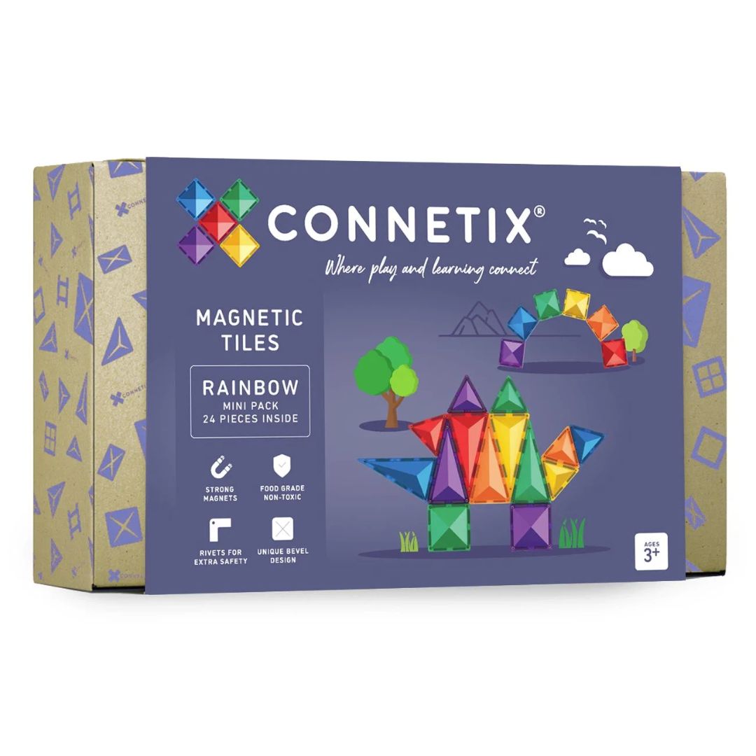 Connetix® Magnetne ploščice Rainbow Mini Pack 24-delni Connetix