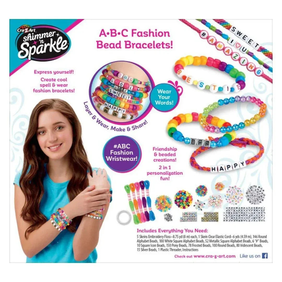 CrazArt® Set za izdelavo zapestnic ABC Fashion BB CrazArt