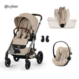 Cybex® 3-in-1 Baby Stroller with Collapsible Bassinet Balios S Lux + Cloud G3 Car Seat Almond Beige