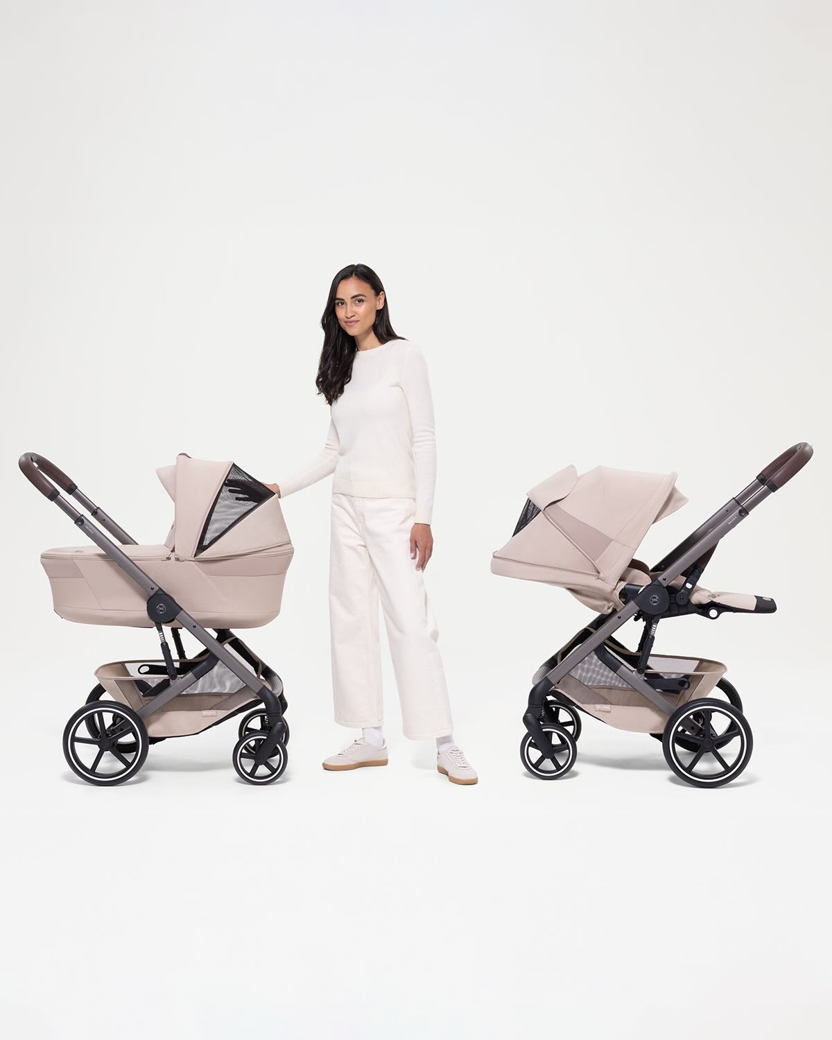 Cybex® Balios™ S Lux Stroller Moon Black (Black Frame) – Evitas