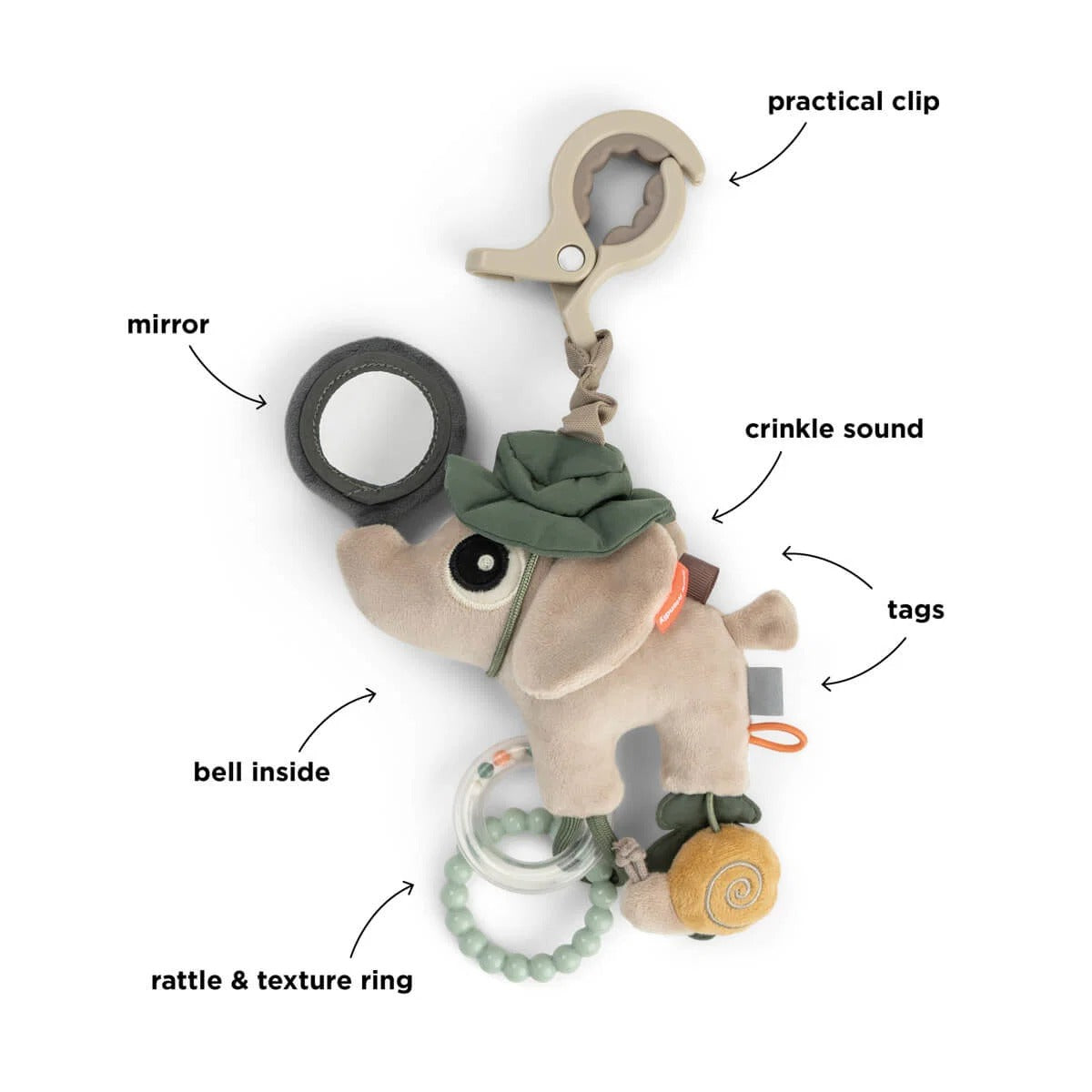 Done by Deer® Activity toy Elphee Tiny trails Sand – slika 3