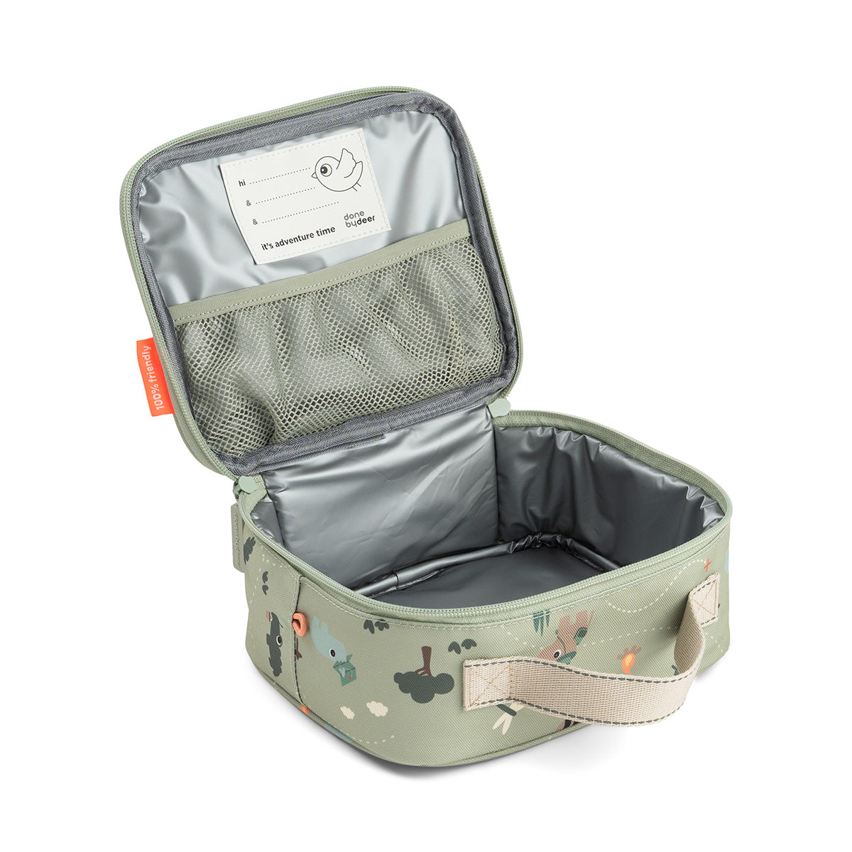 Done by Deer® Izolirana torba za malico Tiny trails Green 2,8l Done by Deer