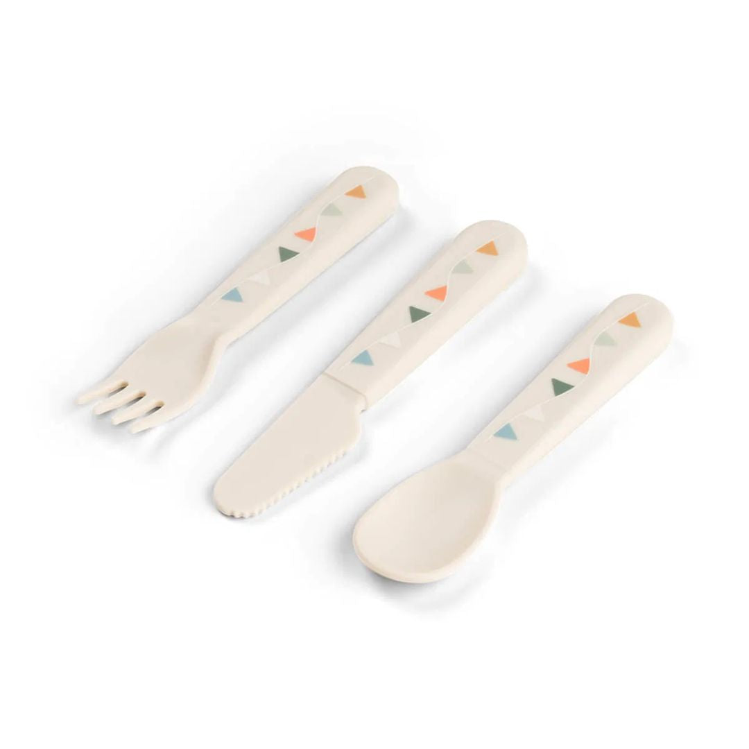 Done by Deer® Jedilni pribor Foodie Celebration Sand Done by Deer