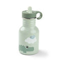 Done by Deer® Kovová lahvička se slámkou Playground Green 350 ml