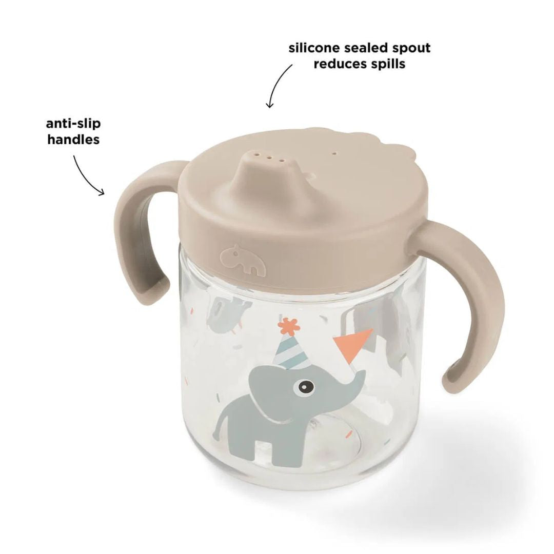 Done by Deer® Lonček s pokrovčkom in ročaji Celebration Sand Done by Deer