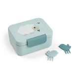 Done by Deer® Piccolo contenitore per snack con stecchini Tiny farm Blue