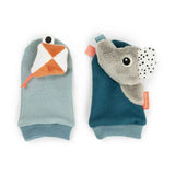 Done by Deer® Chaussettes hochet Playground Blue