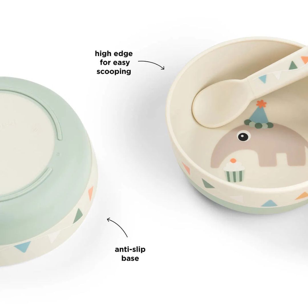 Done by Deer® Otroška skledica Foodie Celebration Sand Done by Deer