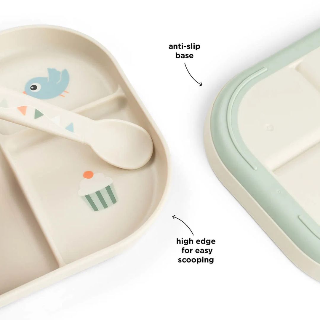 Done by Deer® Otroški deljeni krožnik Celebration Sand Done by Deer